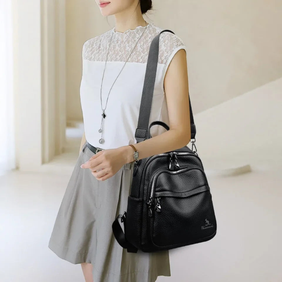 Soft Leather Backpack