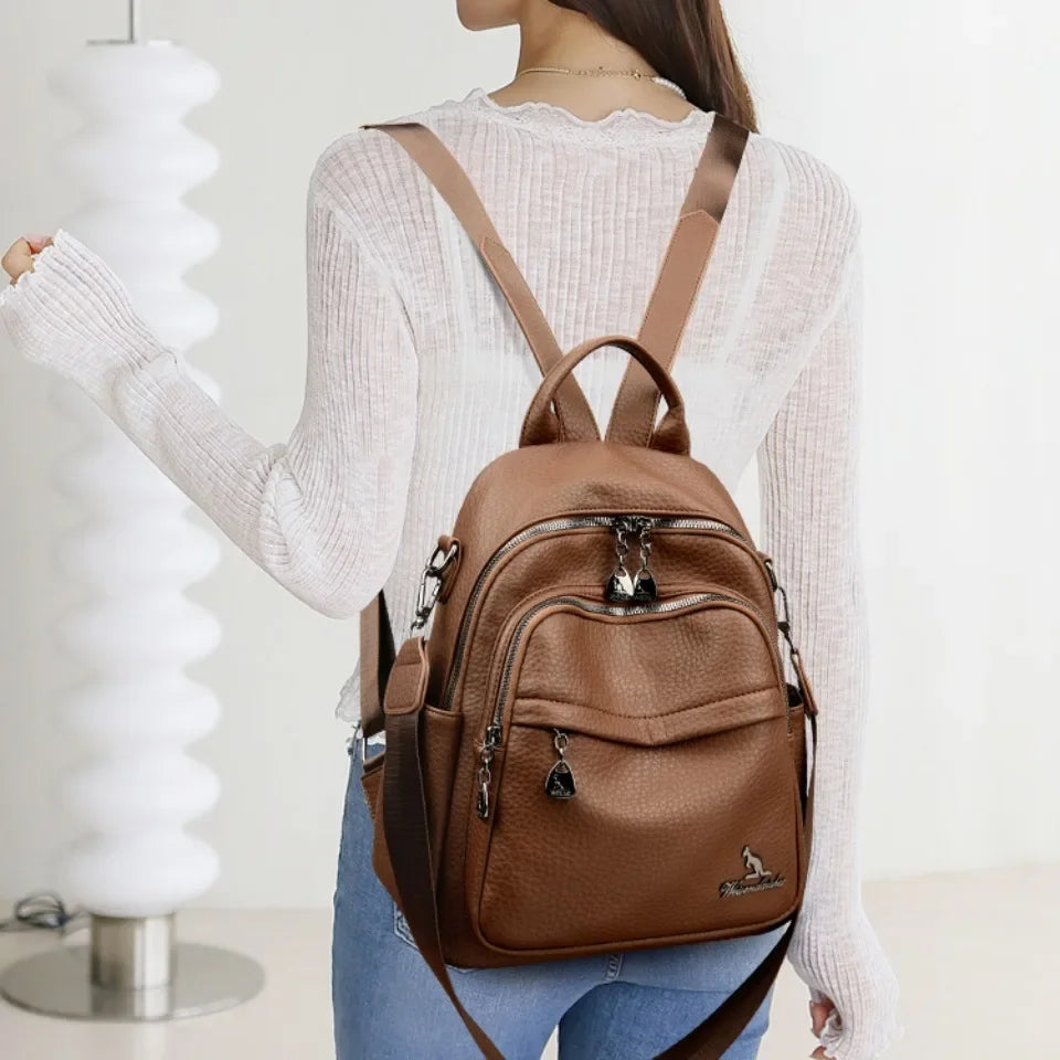 Soft Leather Backpack