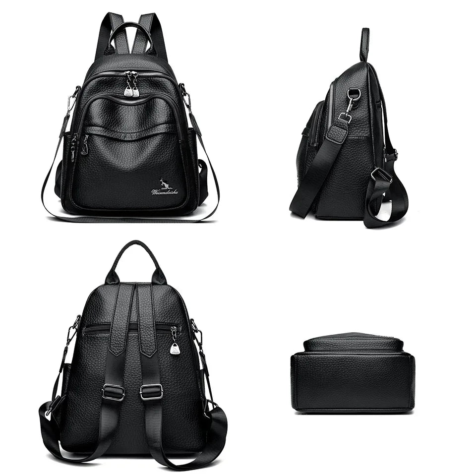 Soft Leather Backpack