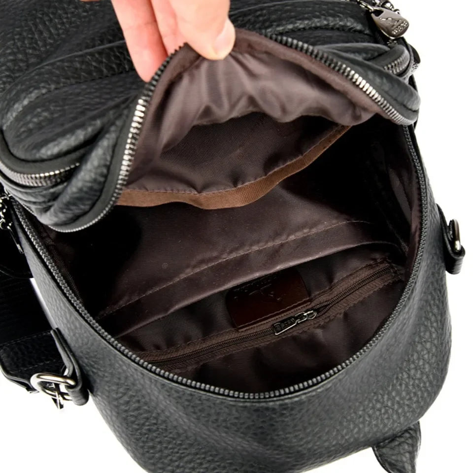 Soft Leather Backpack