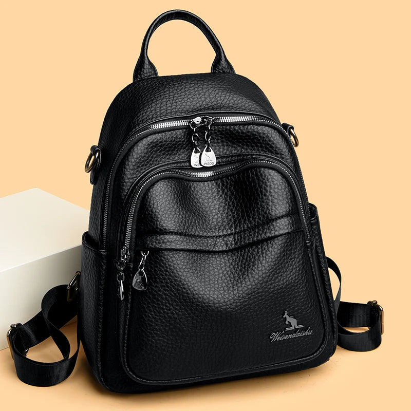 Soft Leather Backpack