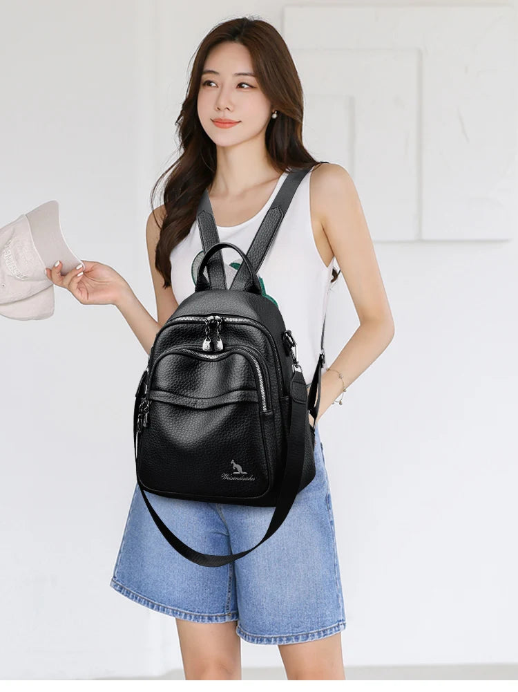 Soft Leather Backpack