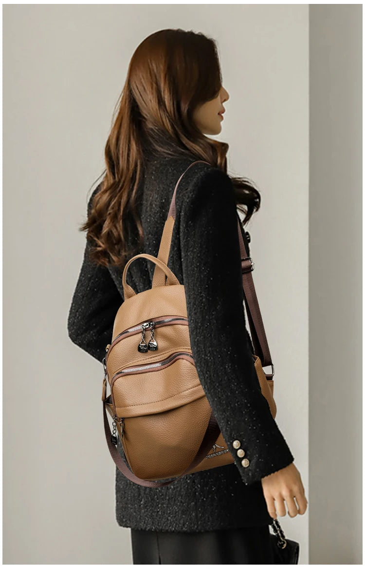 Soft Leather Backpack