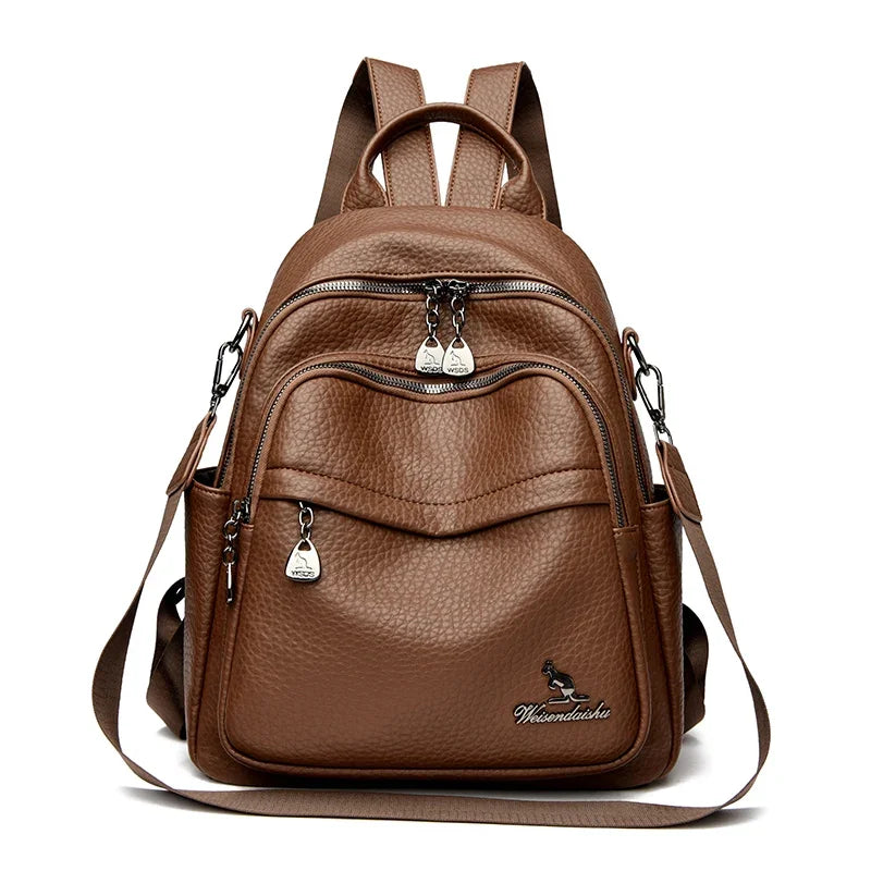 Soft Leather Backpack