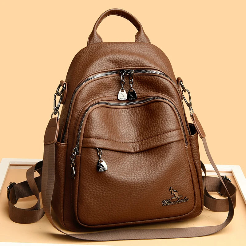 Soft Leather Backpack
