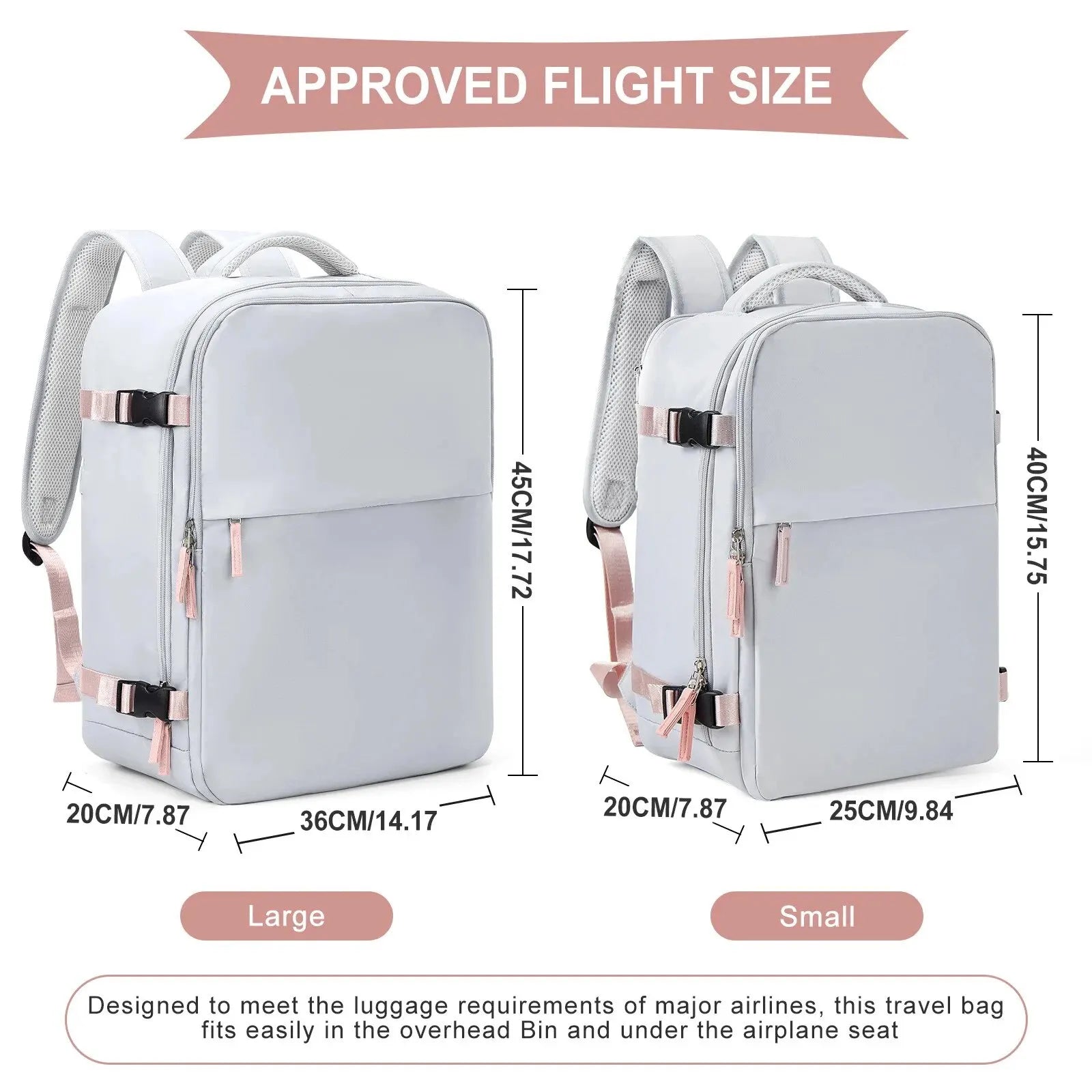 Spacious Cabin-Size Backpack