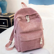 Spacious Corduroy Backpack