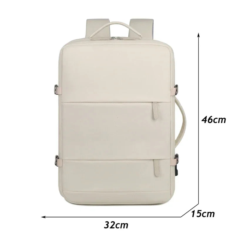 Spacious multifunction travel backpack
