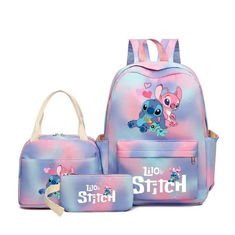 Stitch Anime School Bag Set