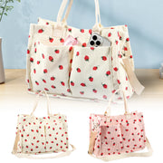 Strawberry Design Tote Shoulder Bag