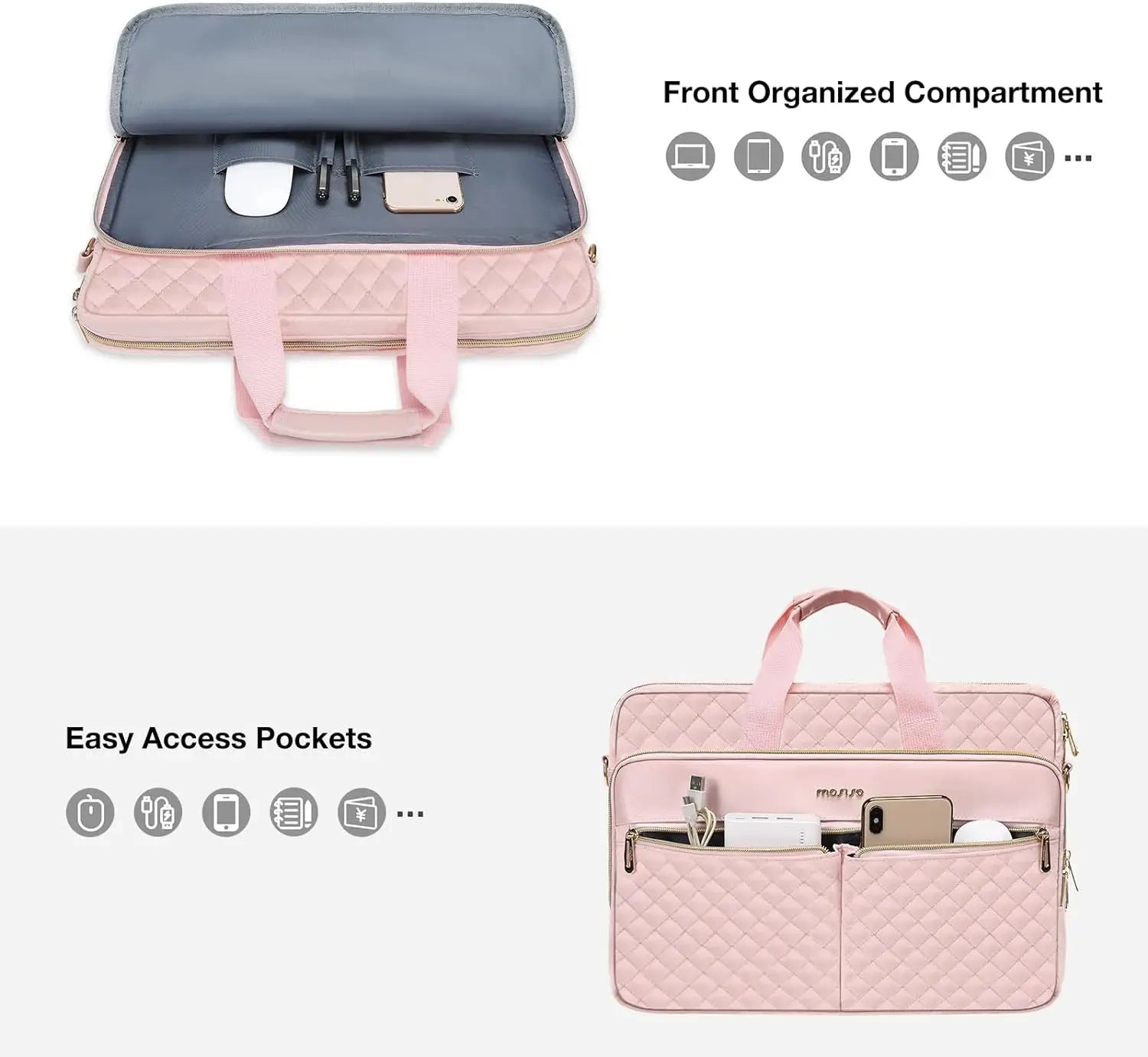 Stylish 15–16” Laptop Briefcase