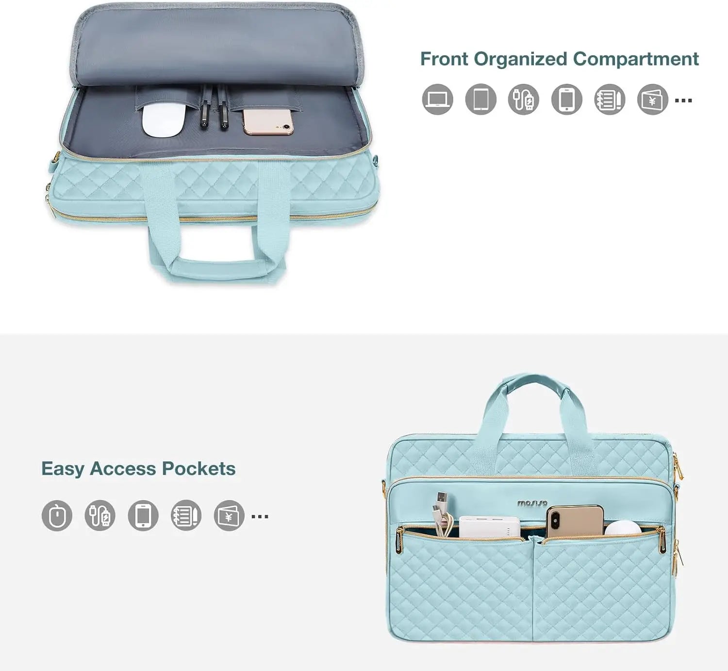 Stylish 15–16” Laptop Briefcase