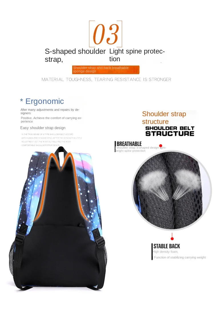 Stylish Anime backpack Set