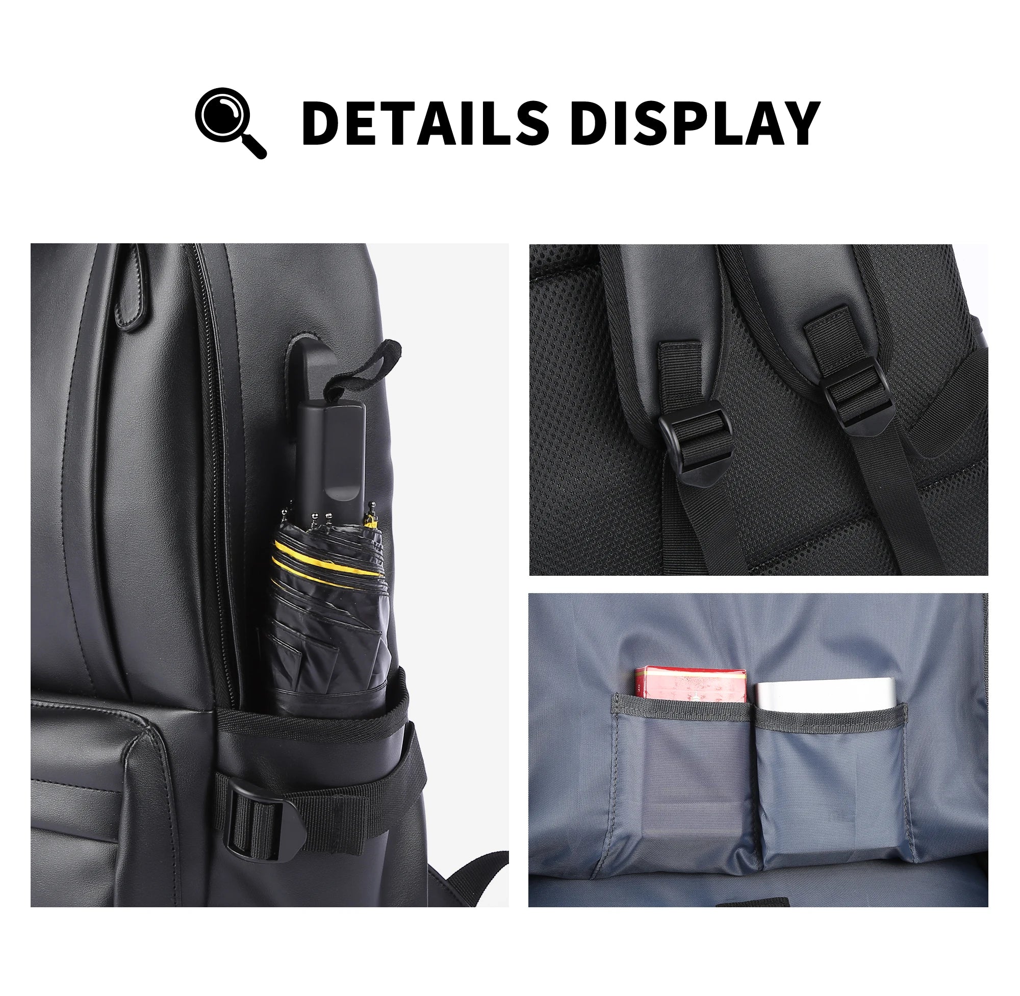 Stylish Leather Laptop Backpack