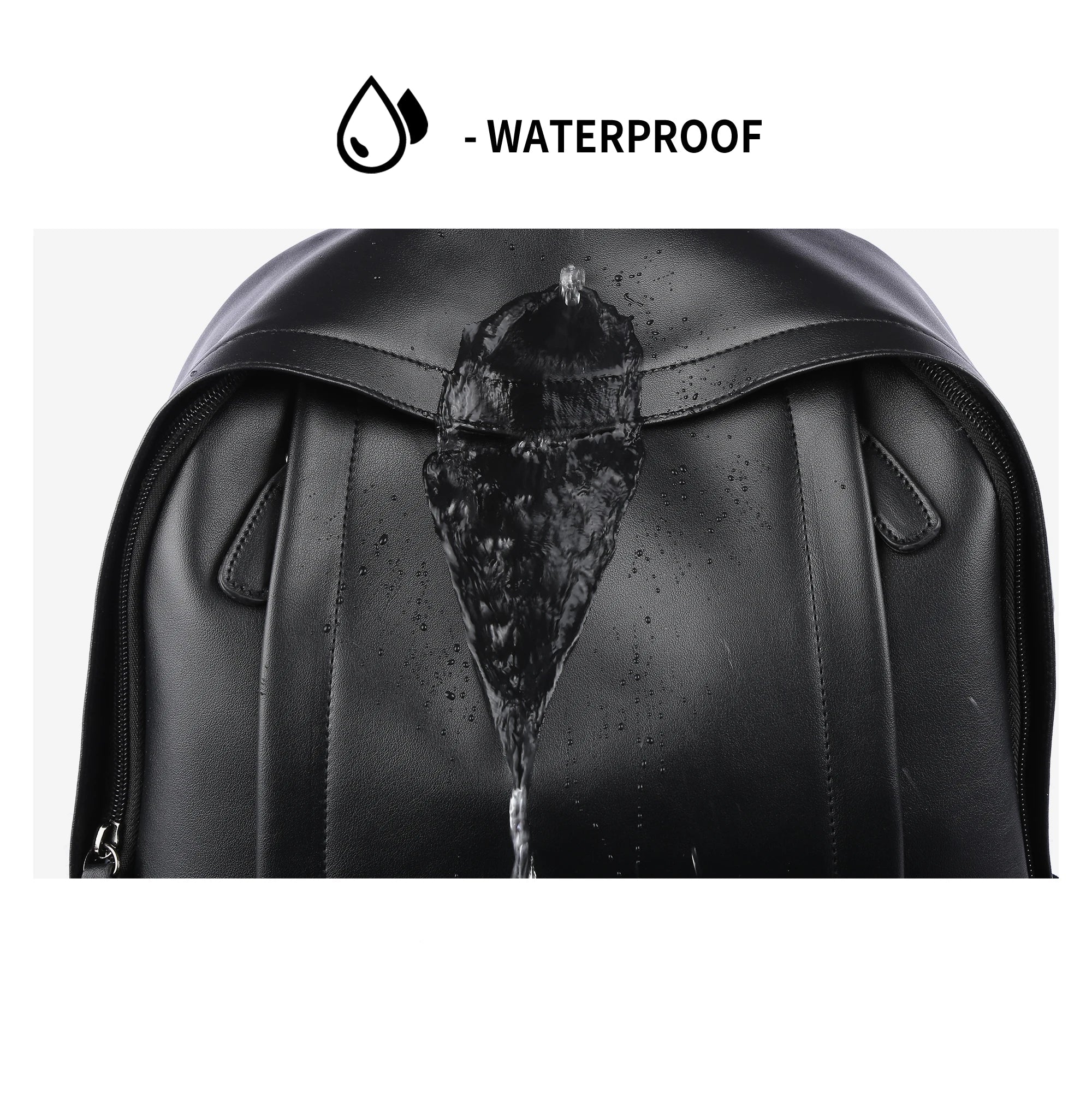 Stylish Leather Laptop Backpack