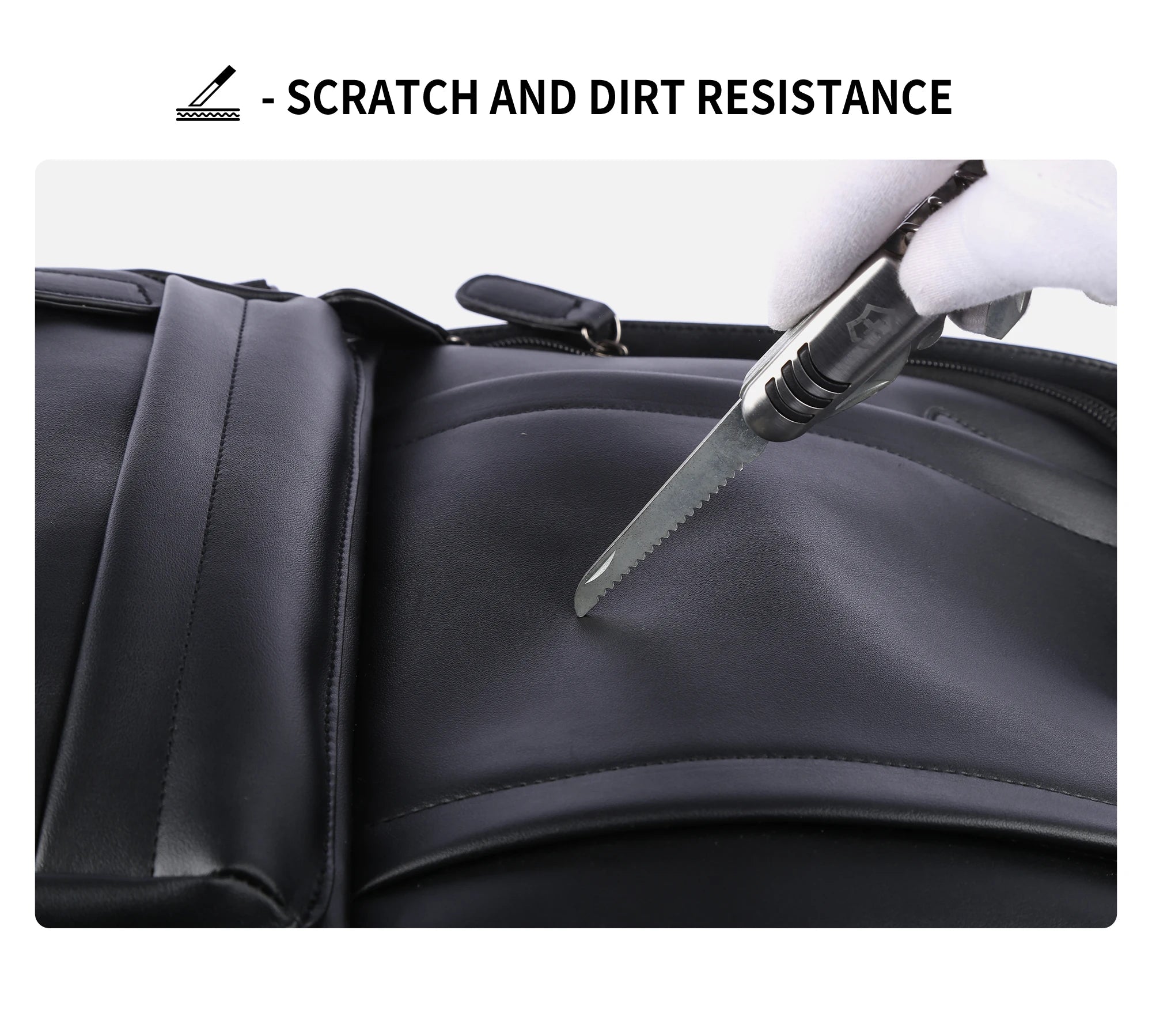 Stylish Leather Laptop Backpack