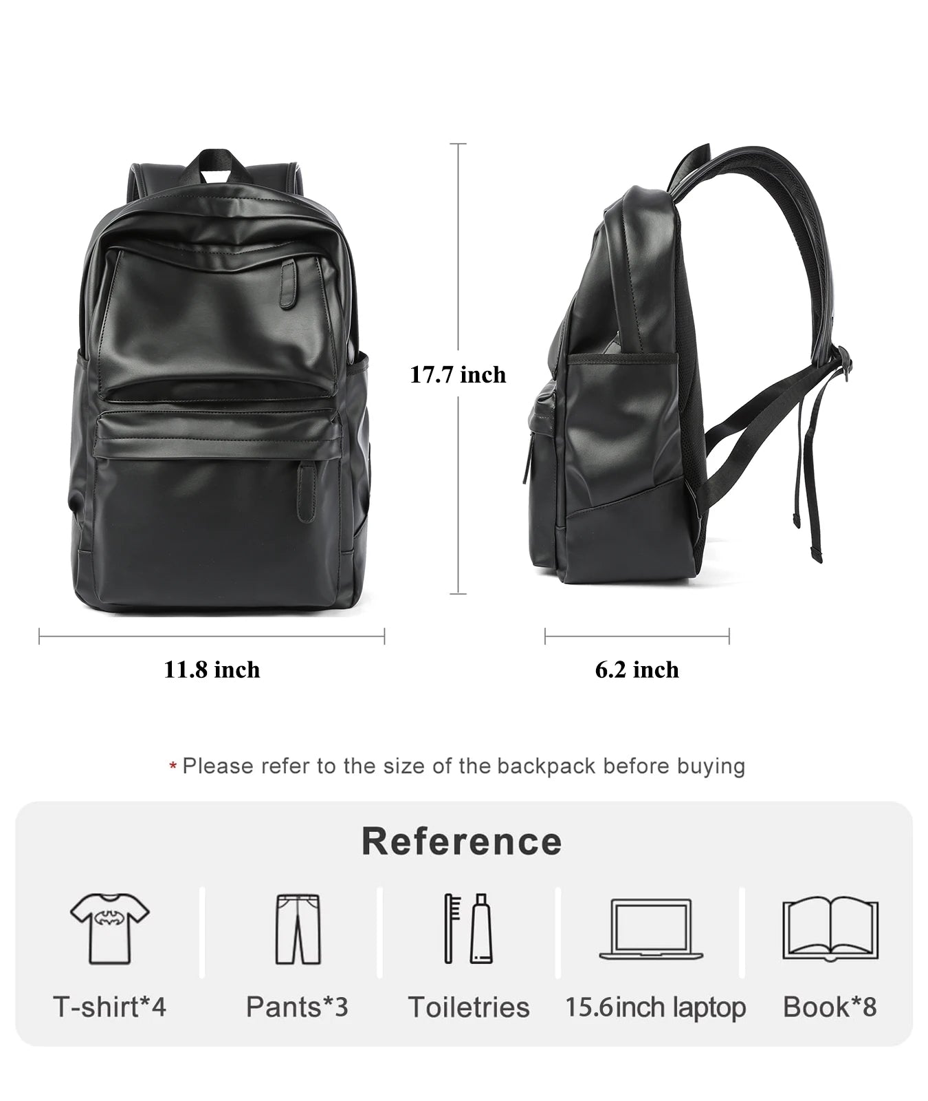 Stylish Leather Laptop Backpack