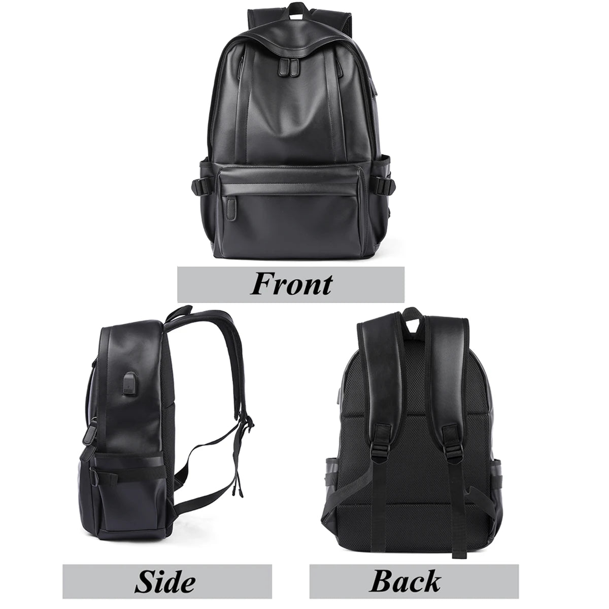 Stylish Leather Laptop Backpack