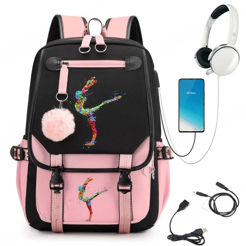 Stylish Watercolor School Backpack