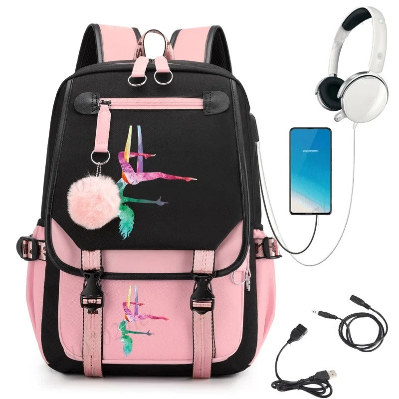 Stylish Watercolor School Backpack