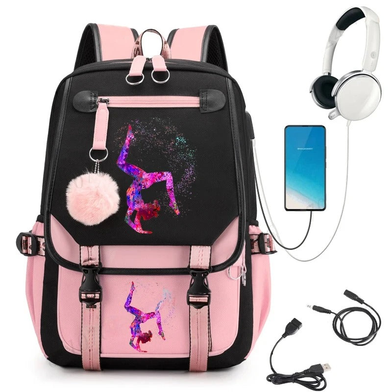 Stylish Watercolor School Backpack