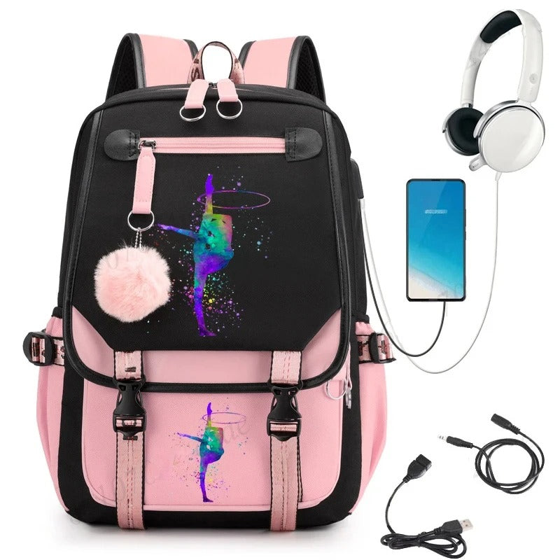 Stylish Watercolor School Backpack
