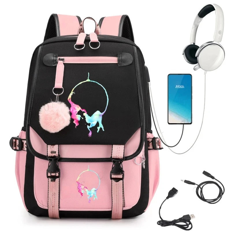 Stylish Watercolor School Backpack