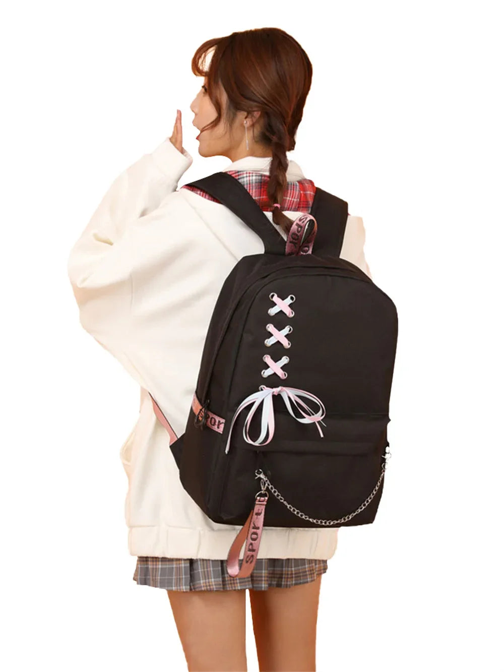 Trendy Graphic Backpack