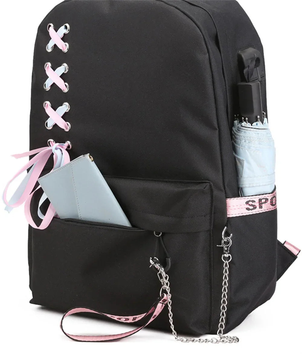 Trendy Graphic Backpack