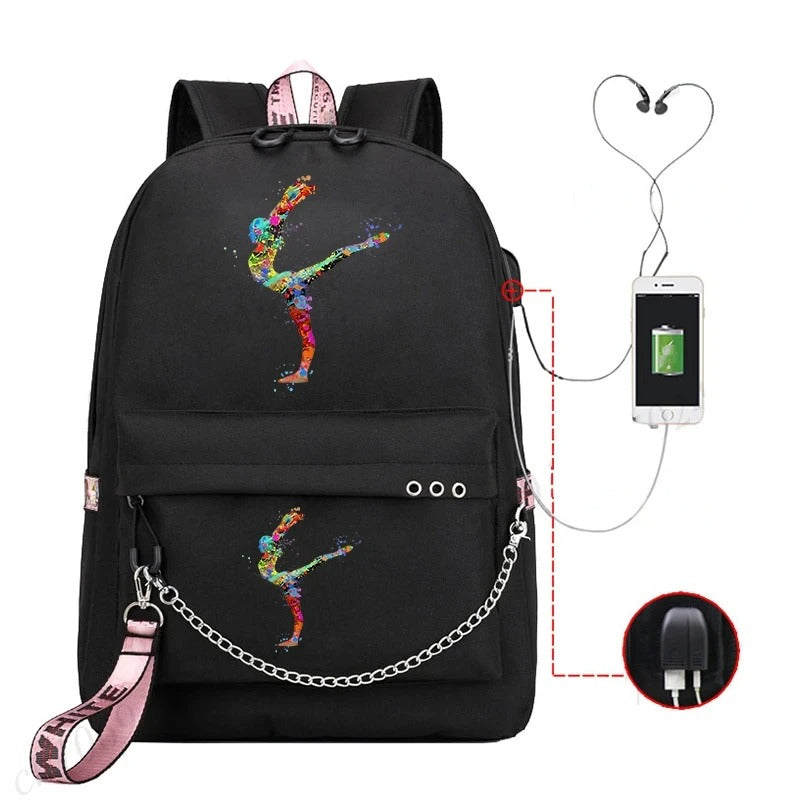 Trendy Graphic Backpack