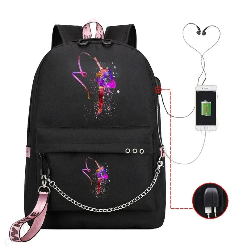 Trendy Graphic Backpack