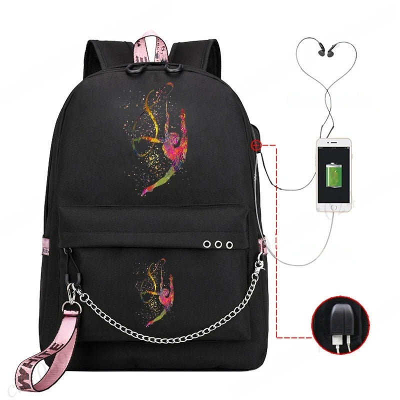 Trendy Graphic Backpack