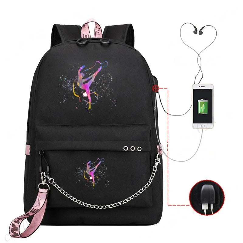 Trendy Graphic Backpack