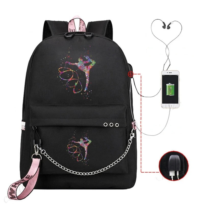 Trendy Graphic Backpack