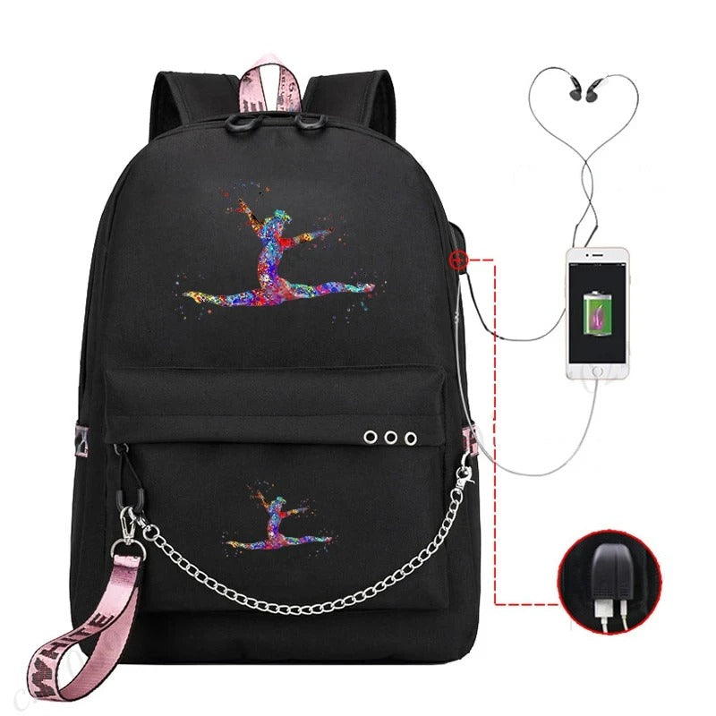 Trendy Graphic Backpack