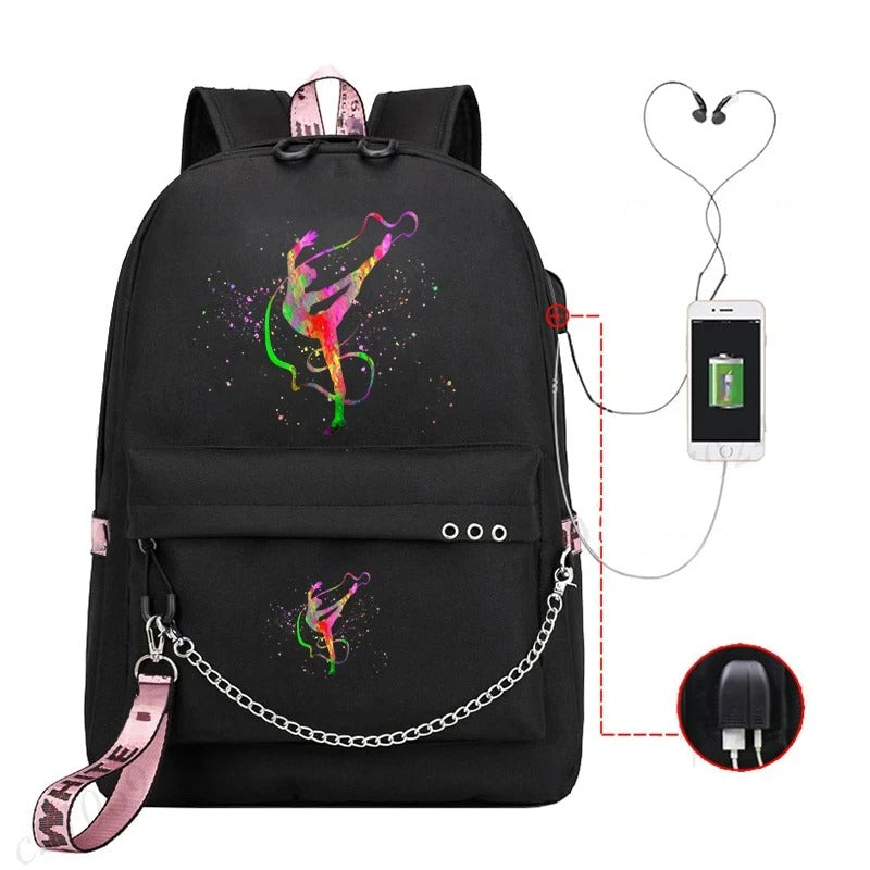 Trendy Graphic Backpack