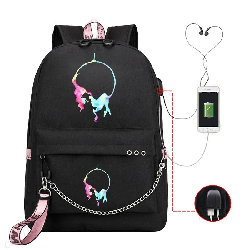 Trendy Graphic Backpack