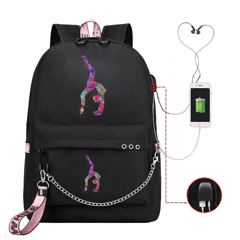 Trendy Graphic Backpack
