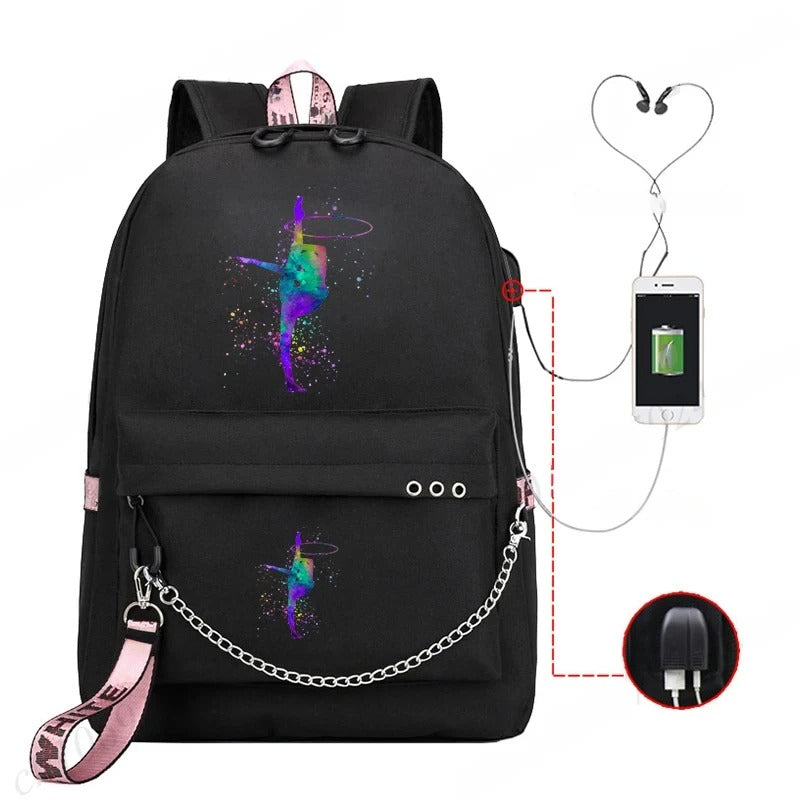 Trendy Graphic Backpack