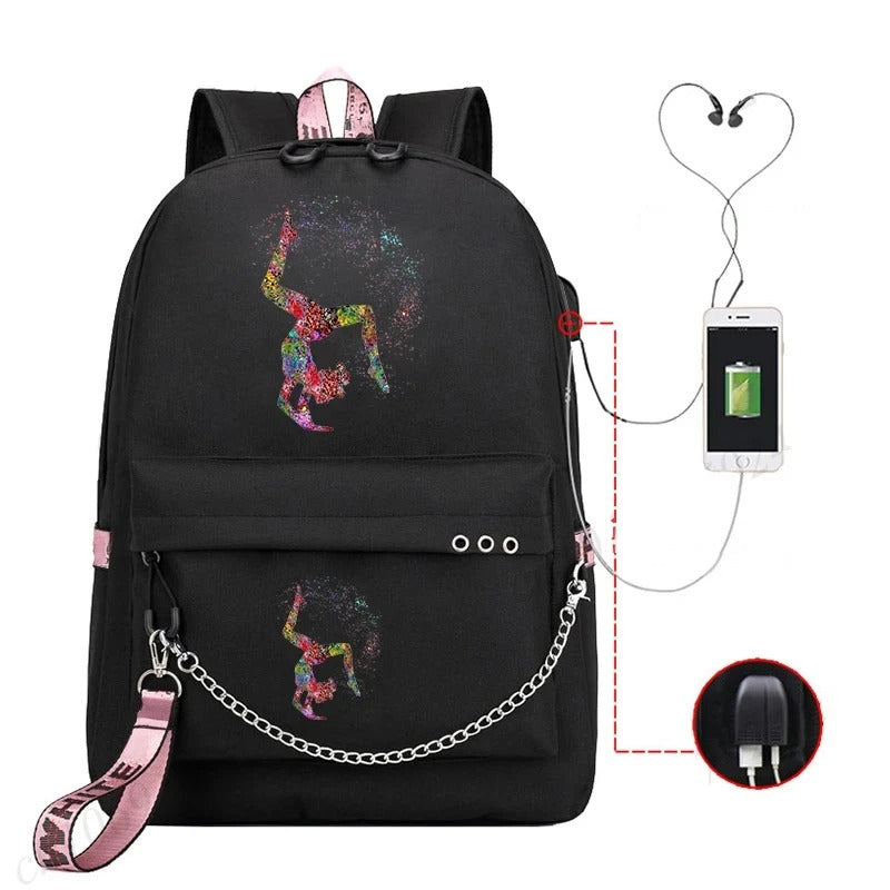 Trendy Graphic Backpack