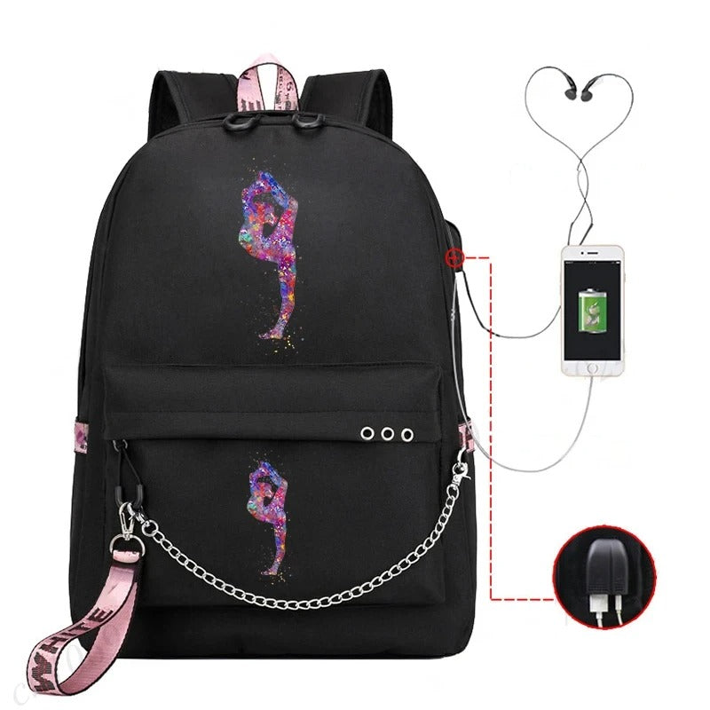 Trendy Graphic Backpack
