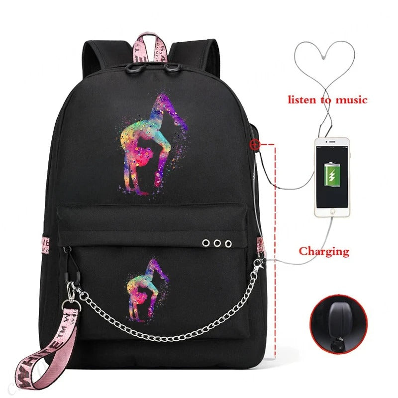 Trendy Graphic Backpack