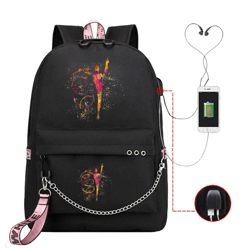 Trendy Graphic Backpack