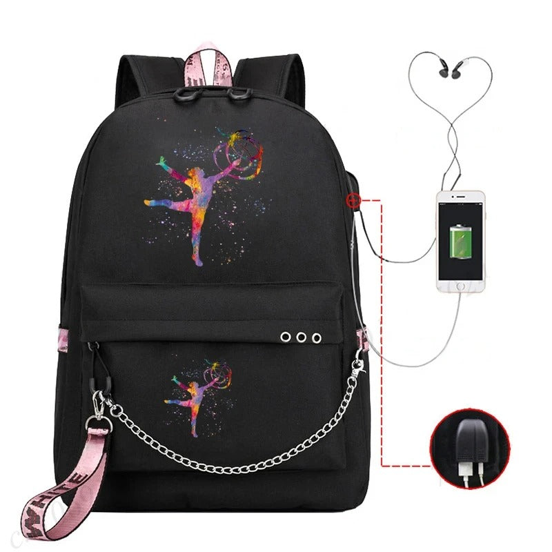 Trendy Graphic Backpack