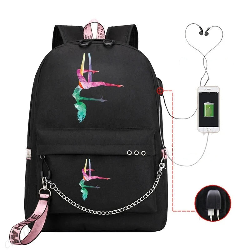 Trendy Graphic Backpack