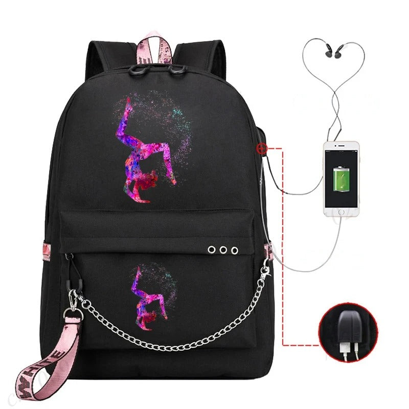 Trendy Graphic Backpack
