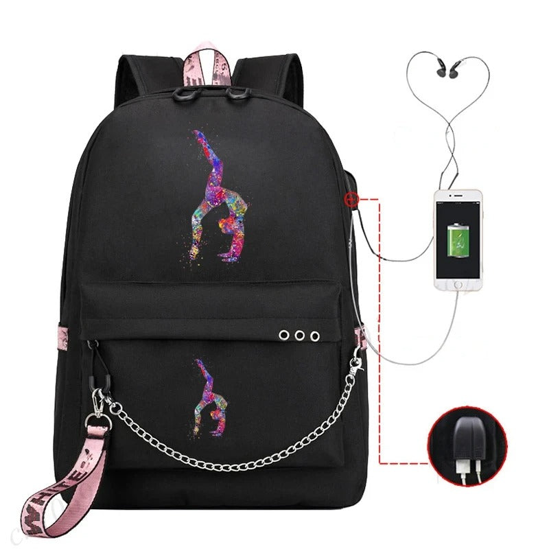 Trendy Graphic Backpack