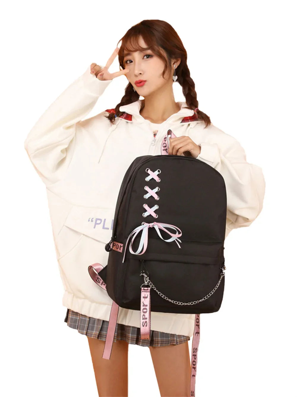 Trendy Graphic Backpack