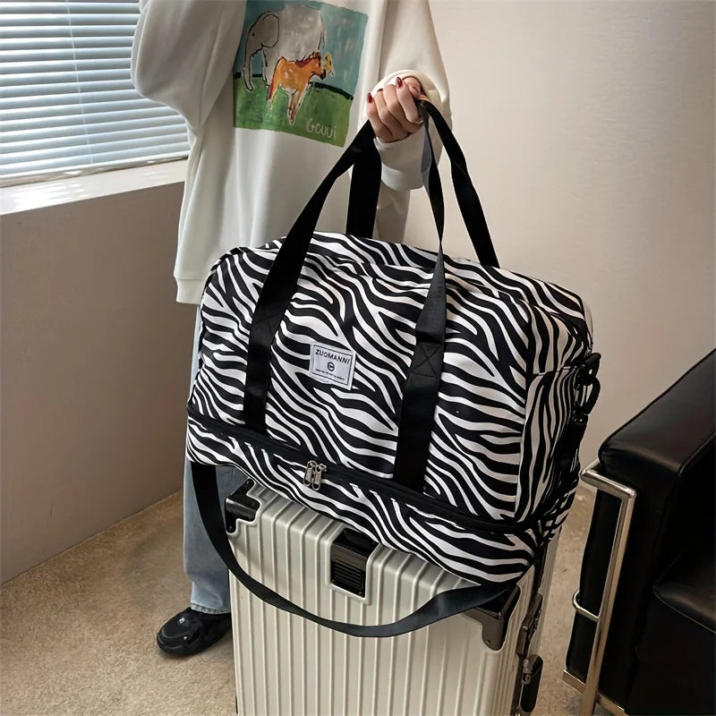Trendy Pattern Sports & Travel Duffle Bag