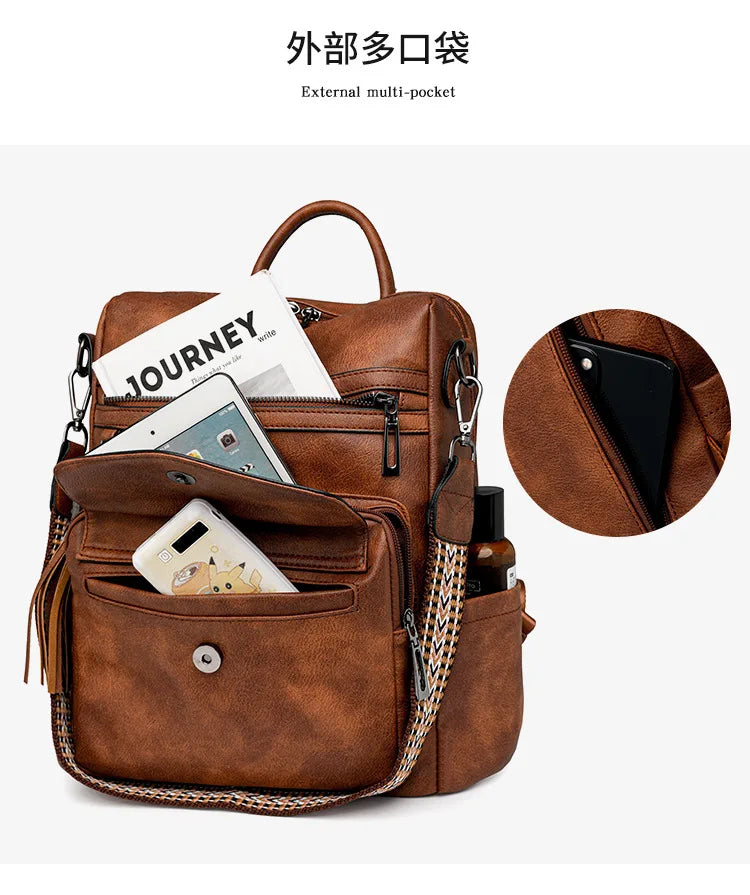 Trendy Retro Fringe Backpacks